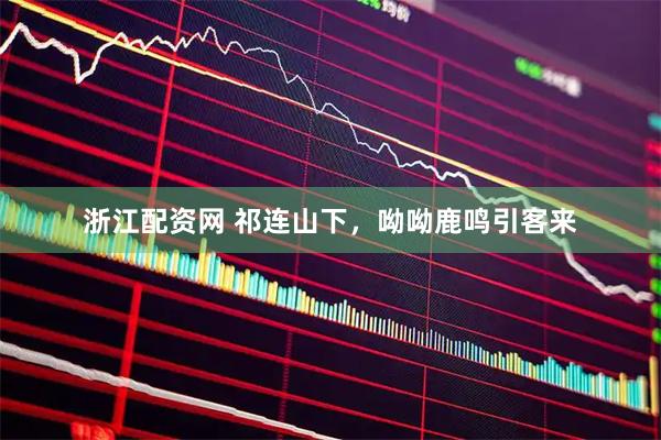 浙江配资网 祁连山下，呦呦鹿鸣引客来